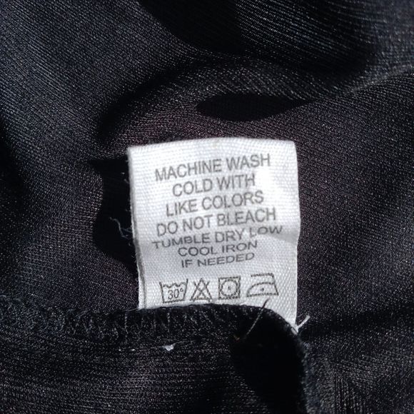 TRULY 4 YOU Petite Polka Dot Black & Grey Skirt w/ Elastic Waist & Belt Size PS - Picture 5 of 6